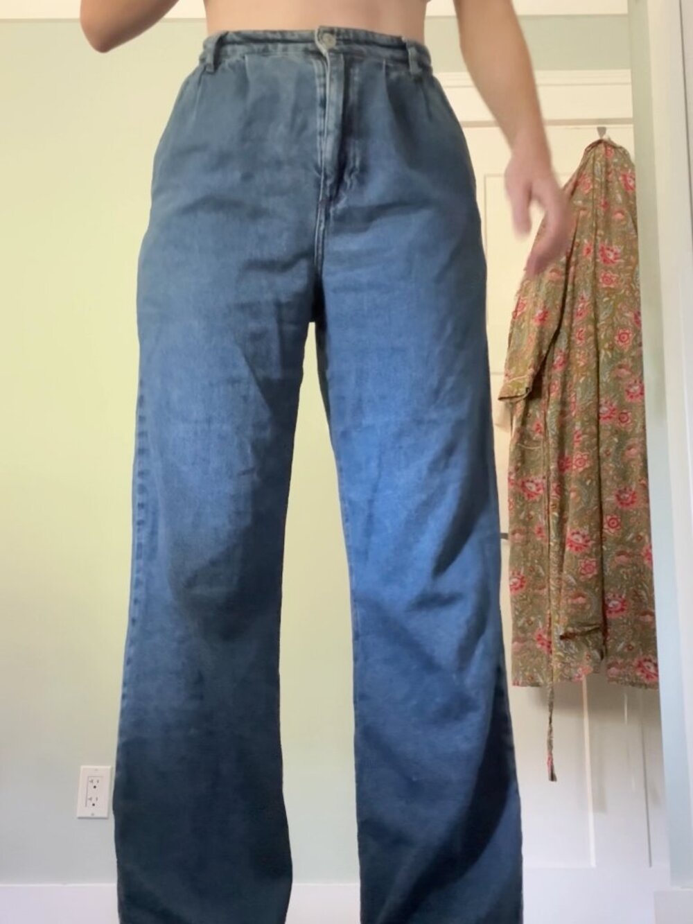 Reformation High-Waisted Blue Jeans
